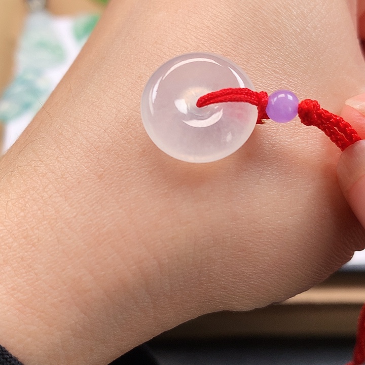 翡翠吊坠(不含链)未镶嵌平安扣