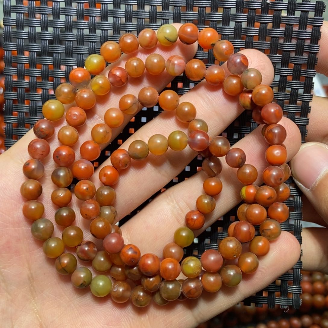 【闪购商品】南红玛瑙手链未镶嵌6mm