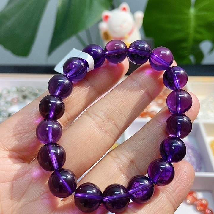 水晶手链未镶嵌紫水晶10