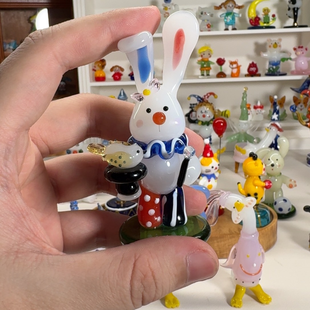 拈***花手工艺品琉璃魔法师兔子