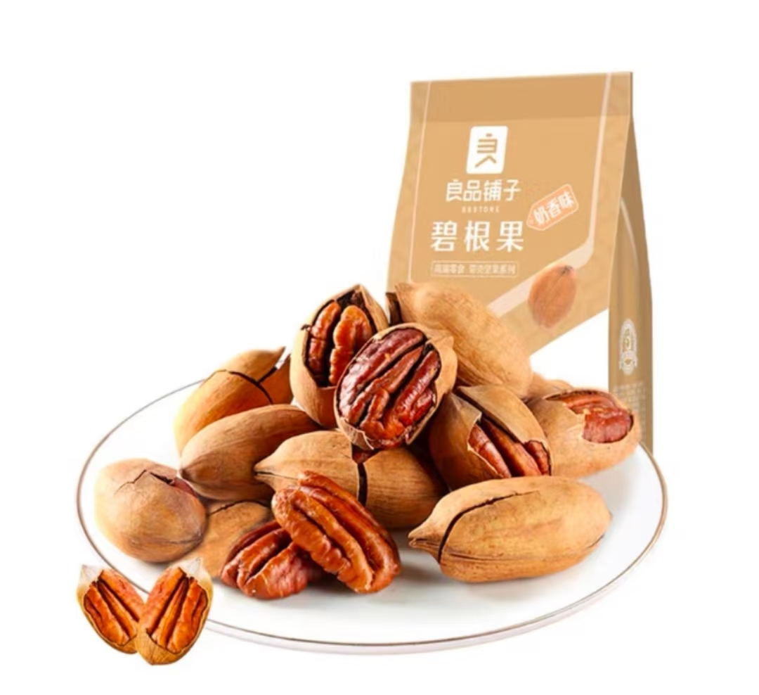 良品铺子奶香味碧根果100g/袋*3袋【2025/7/1】