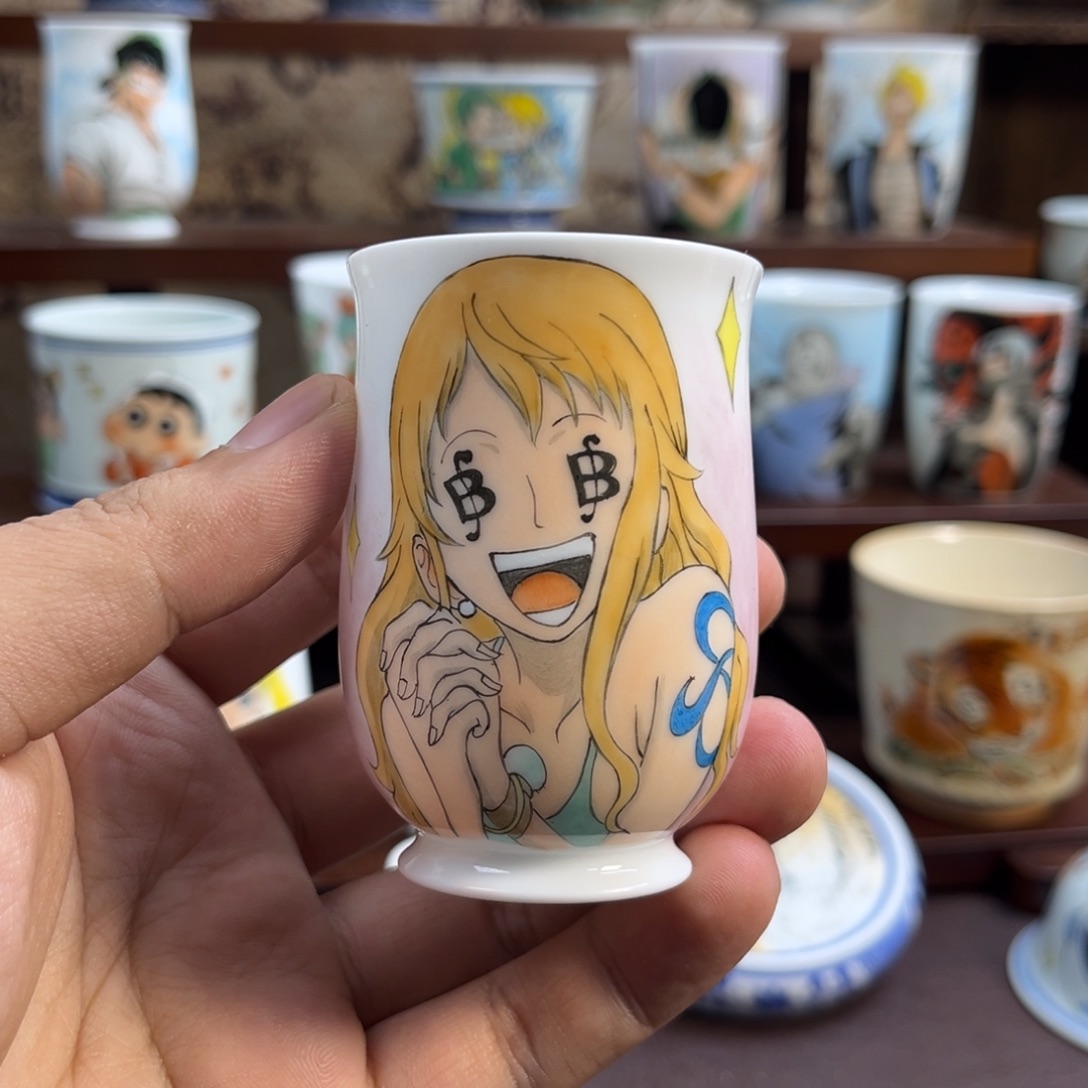 手绘海贼王娜美闻香杯