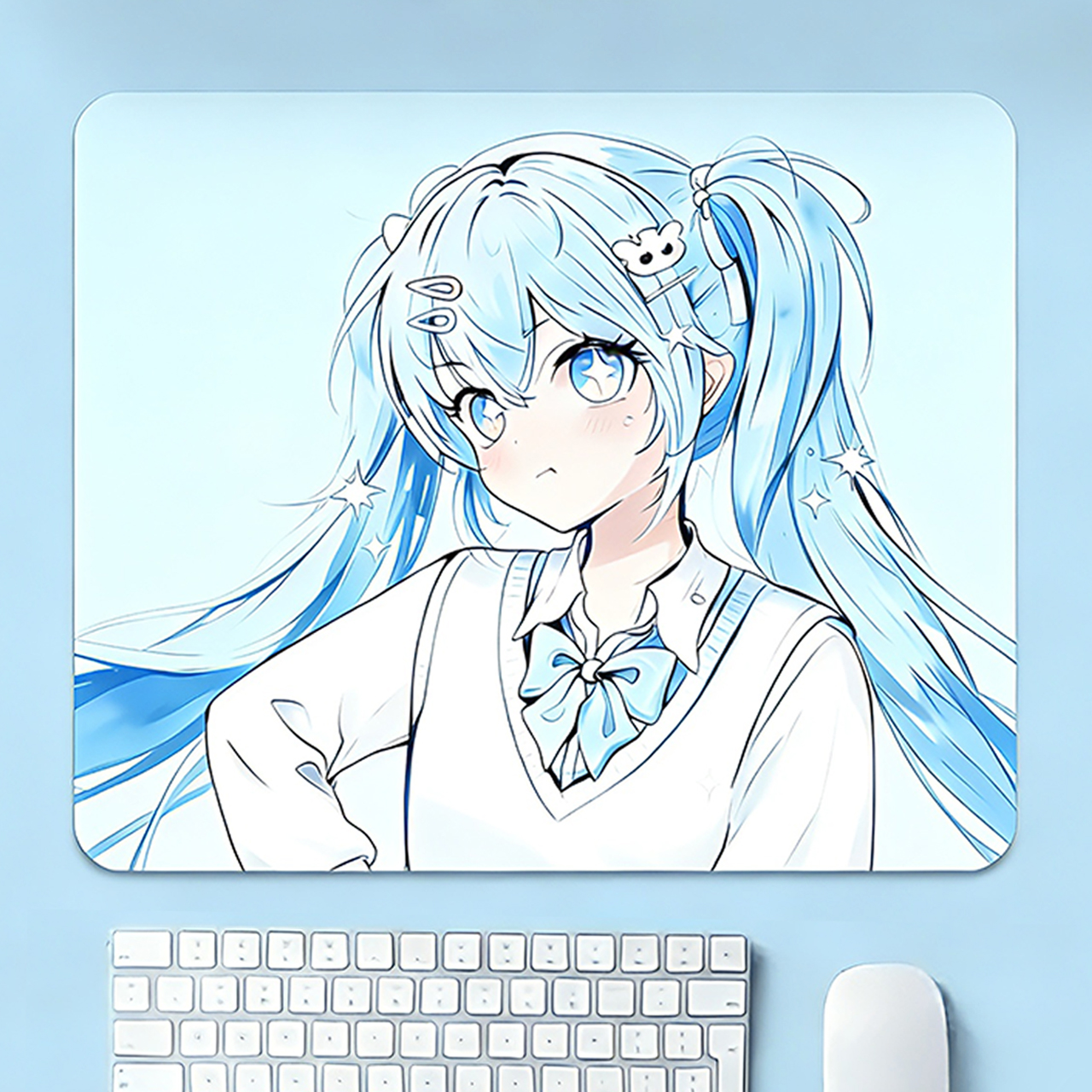 知恩鼠标桌垫防滑耐磨掌托当富婆梅烦恼人体工程学不累手丝滑