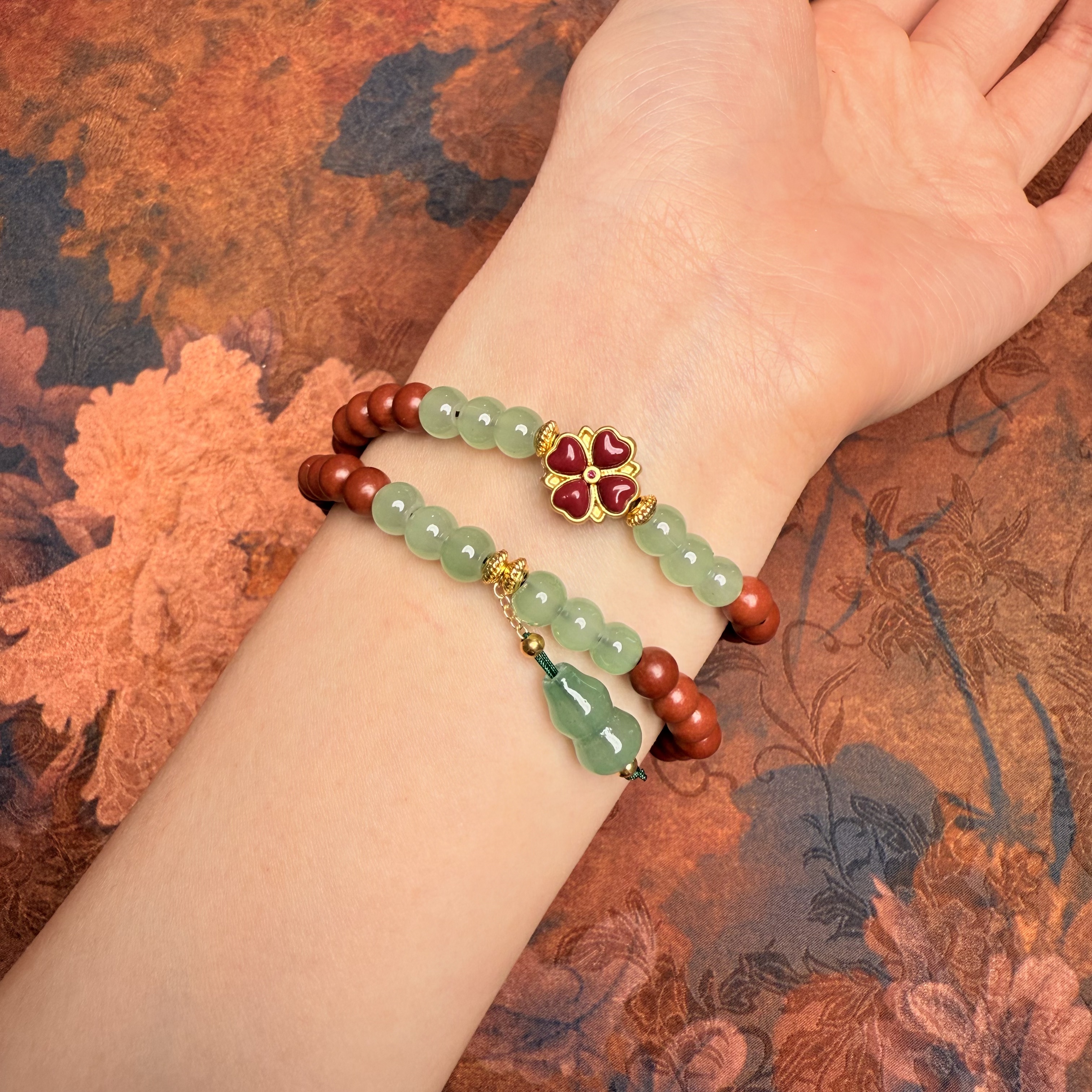 S1290-双圈合香珠手串