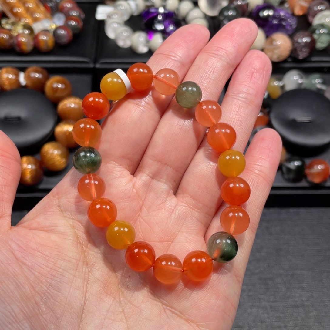 水晶手链未镶嵌福禄寿10mm