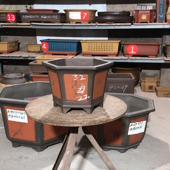 紫砂紫砂花盆包邮