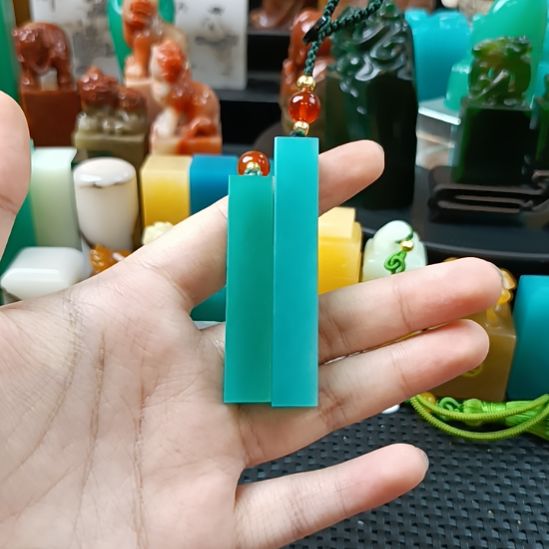 印石寿山石天青两个