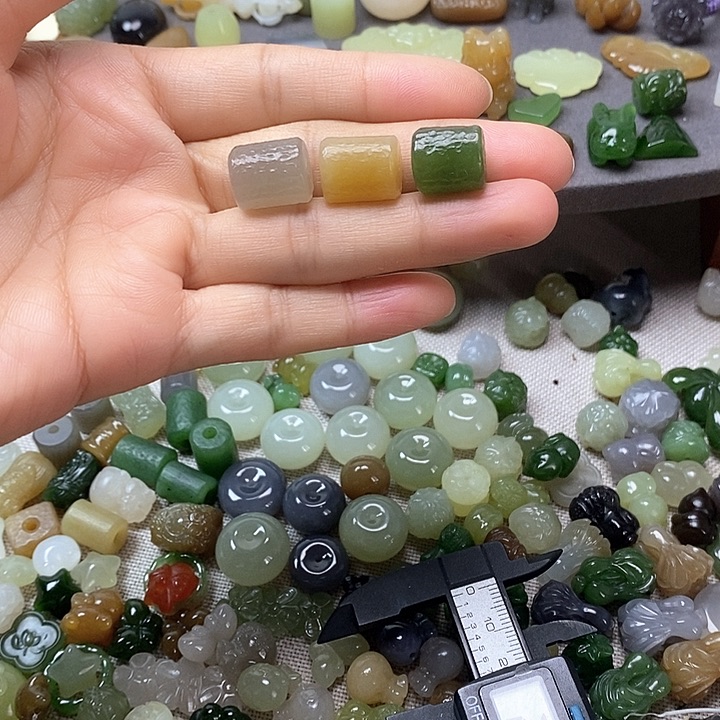 未镶嵌和田玉挂件桶珠98一个多样性发其一