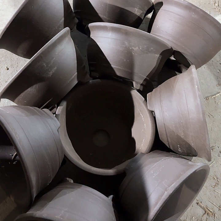 紫砂花盆100-10。 19.5-10