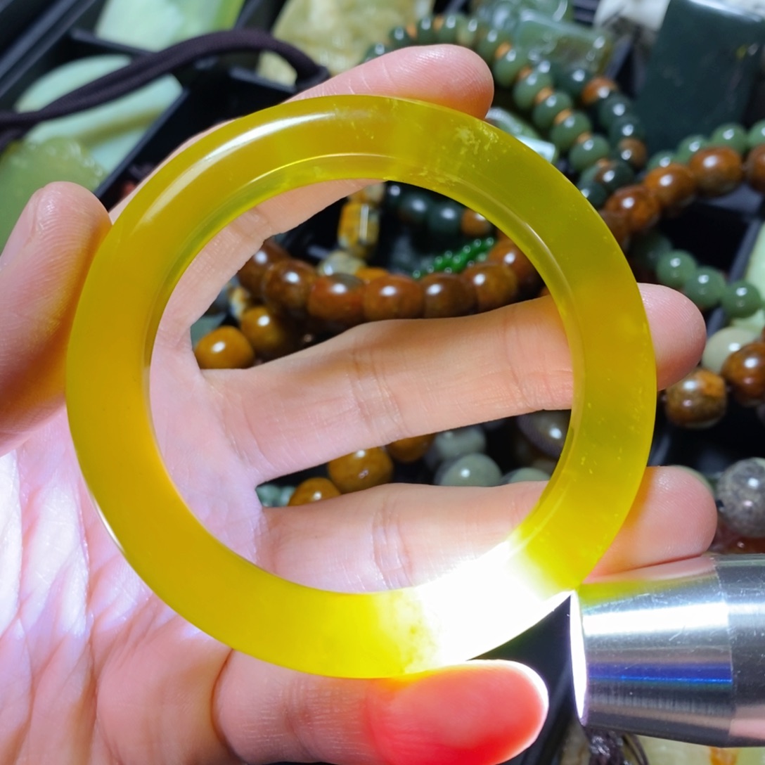 蛇纹石玉未镶嵌颈饰56口