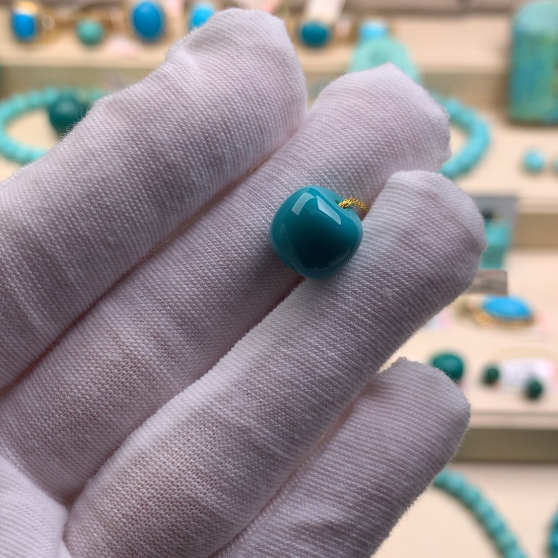 未镶嵌绿松石珠宝奇石10.5