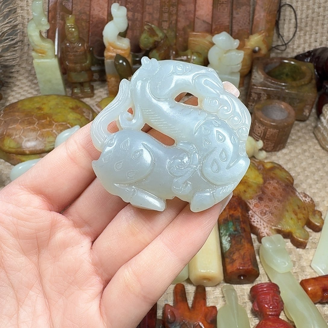 白玉菩提吊坠挂件