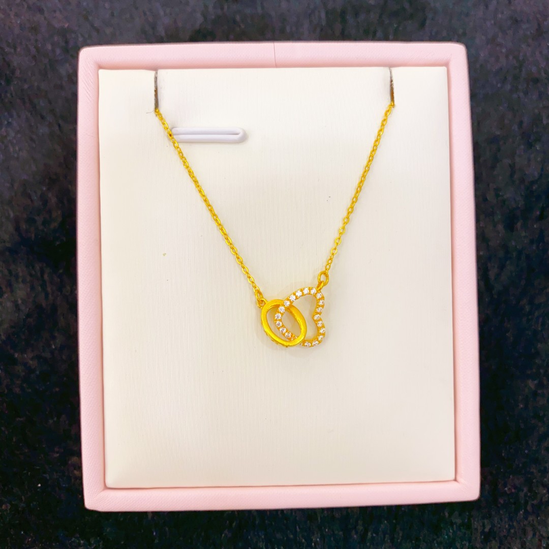 足金999环环相扣套链3.01克