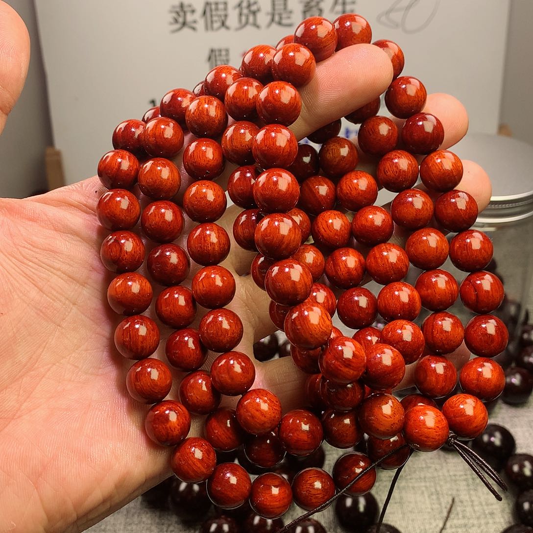 檀香紫檀（小叶紫檀）12泥料108颗