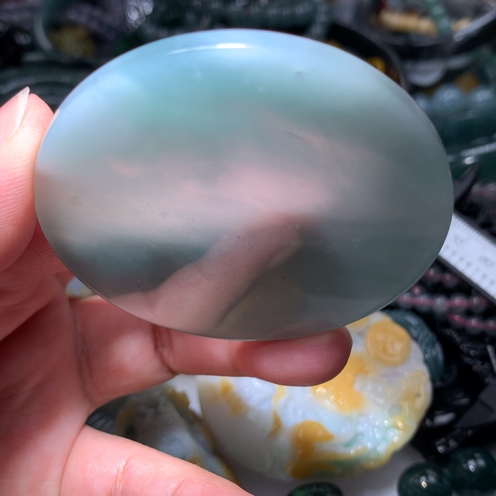 翡翠颈饰未镶嵌保真天然A货翡翠