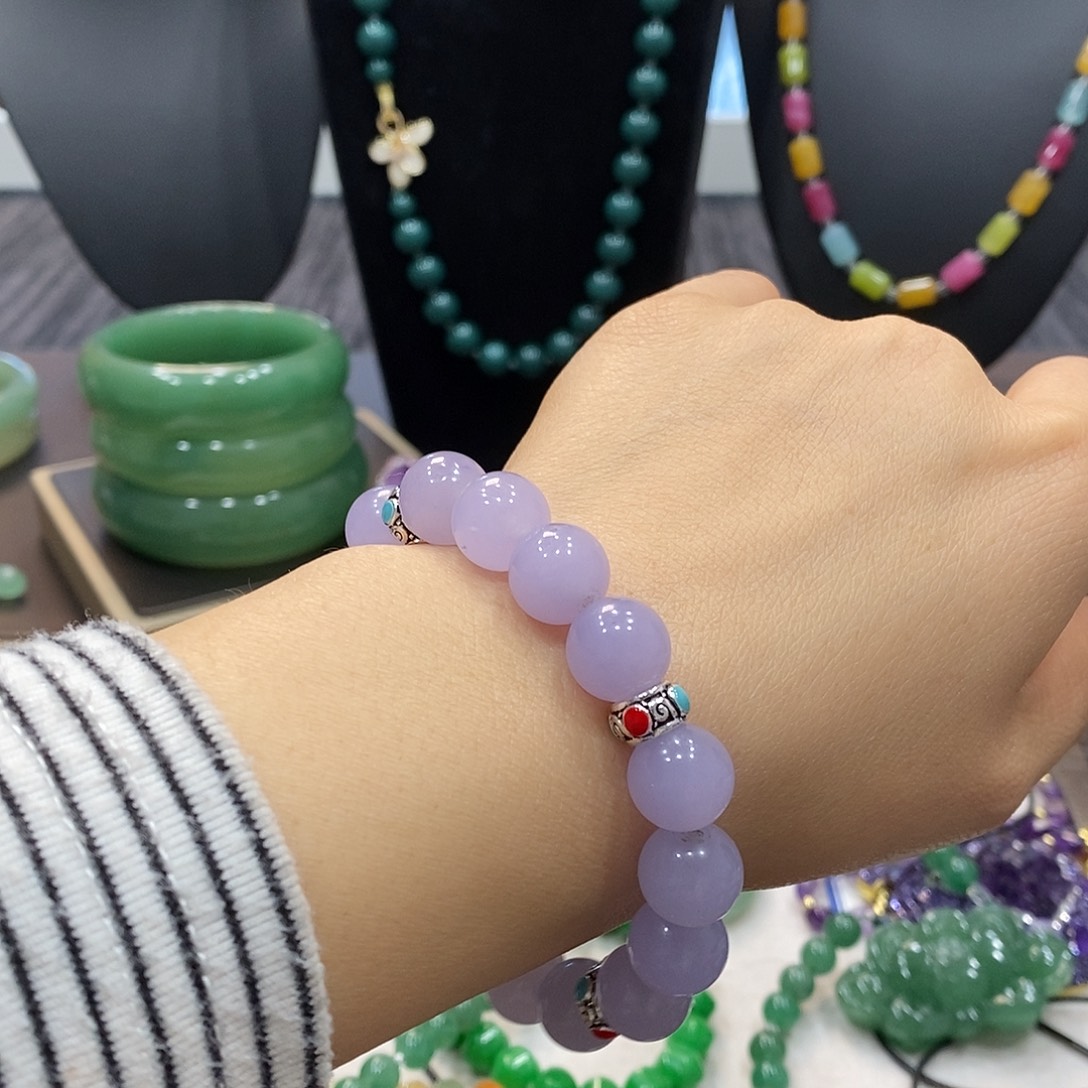 石英岩玉未镶嵌手链