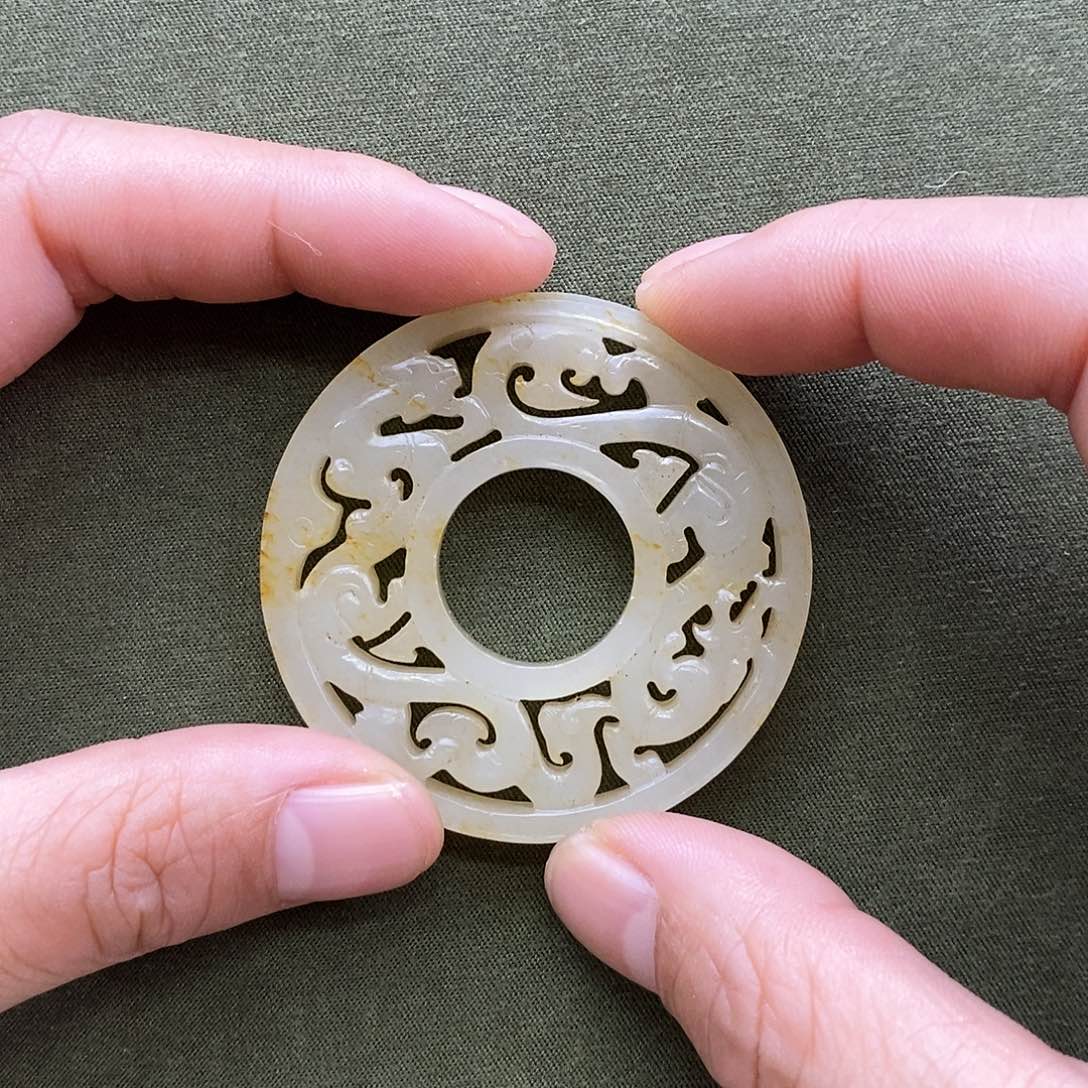 和田玉（糖玉）挂件未镶嵌