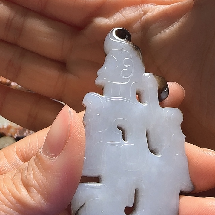 和田玉车挂未镶嵌