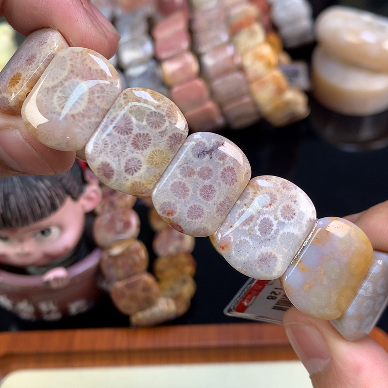 【闪购商品】颈饰未镶嵌硅化珊瑚（珊瑚玉）7号紫雏菊