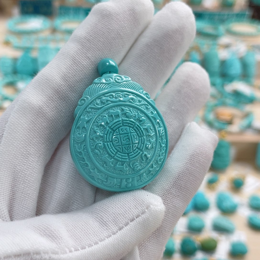 绿松石珠宝奇石未镶嵌