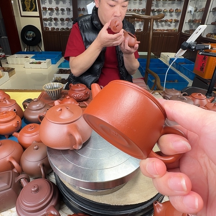 f***1紫砂茶壶汉瓦朱泥