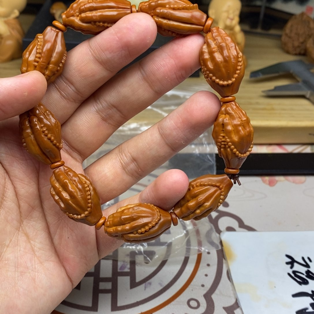 橄榄核手串/手链橄榄核雕刻工艺宇