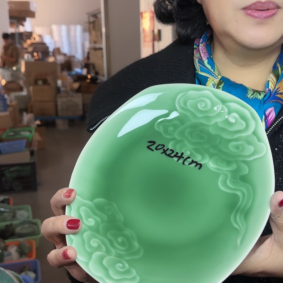 龙泉云间青瓷小米茶器