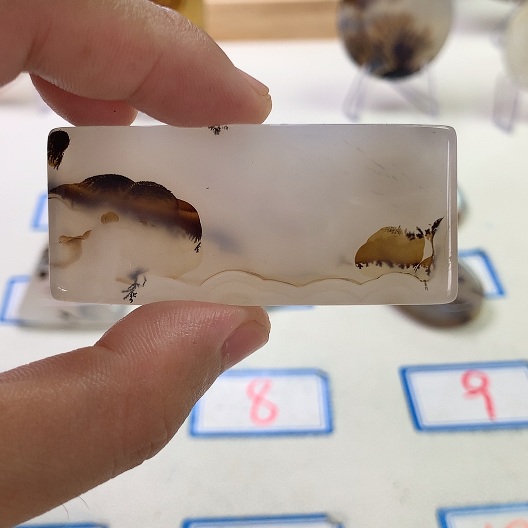 未镶嵌玛瑙/玉髓珠宝半成品