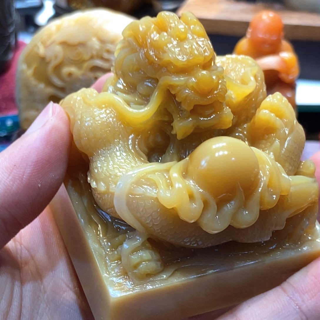 寿山石印石北部黄