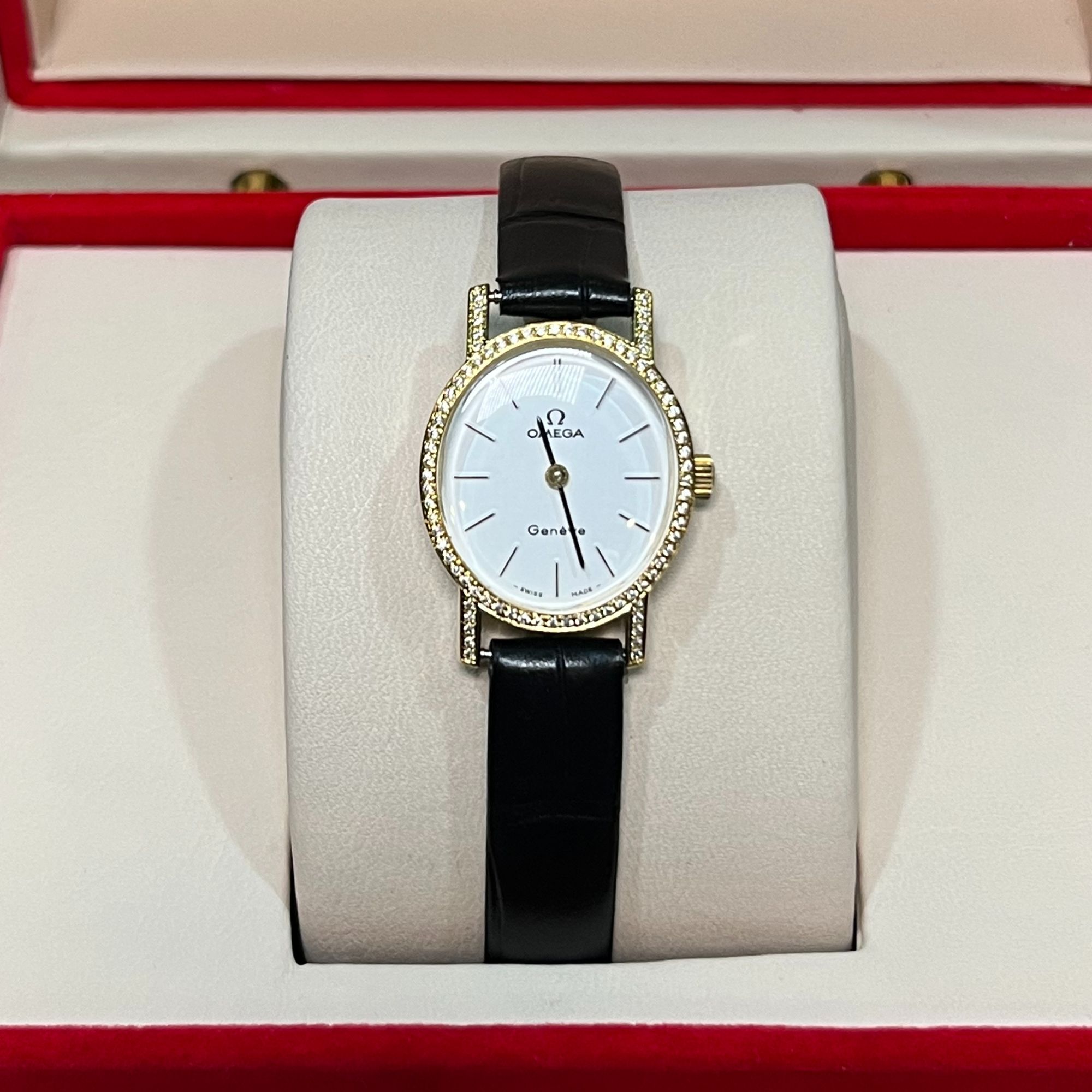 95新 Omega/欧米茄 21*23mm手动机械JM4395日内瓦后钻瑞士表