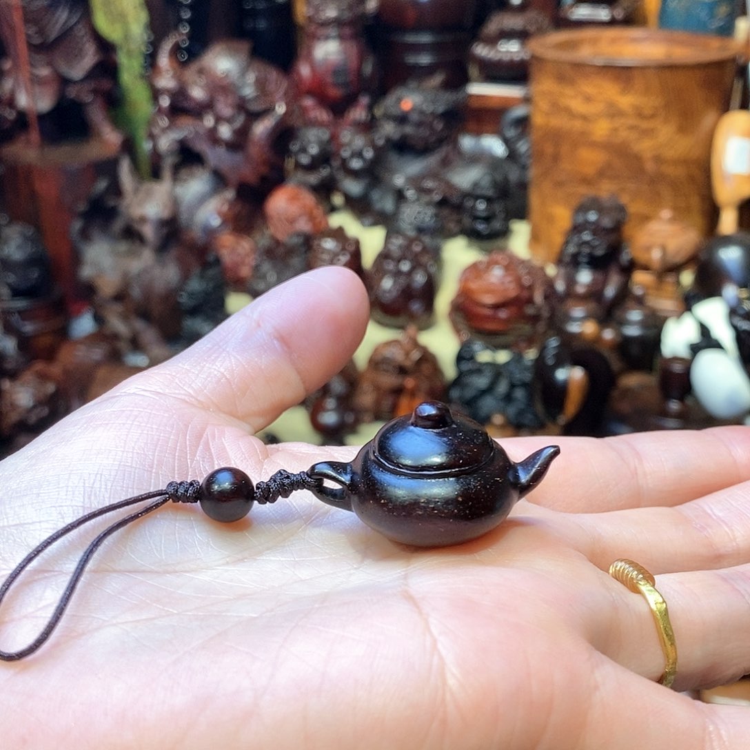 檀香紫檀（小叶紫檀）把把壶