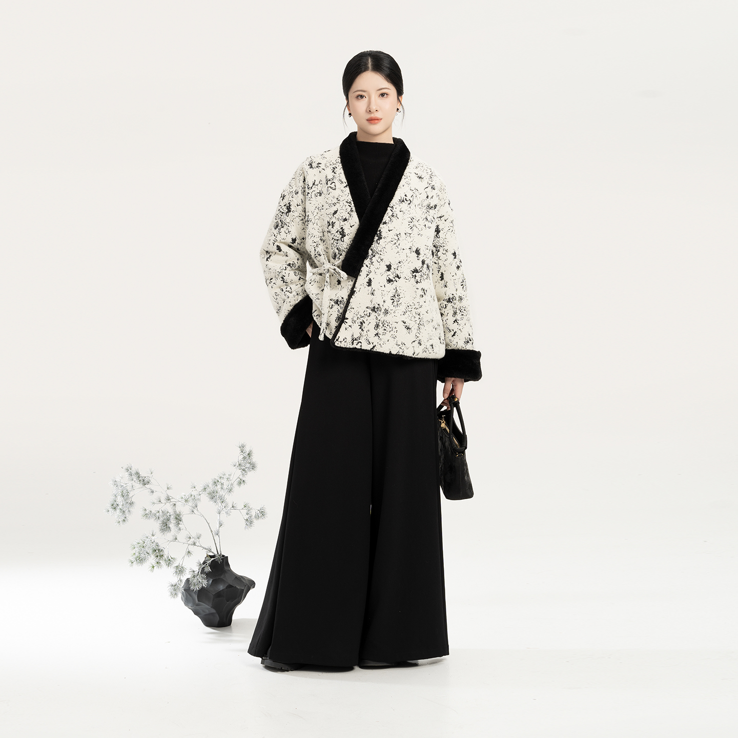 织造司银淞【12/22 0点开售包邮】汉服女新中式双面穿交领外套上衣