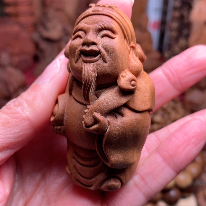 檀香木把件老山檀手把件吊坠微瑕