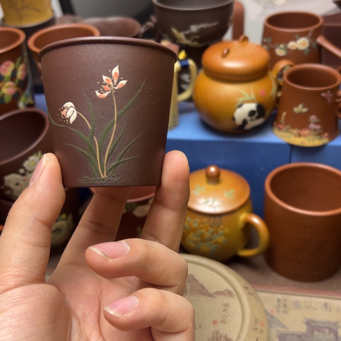 紫砂茶杯紫砂主人杯100cc