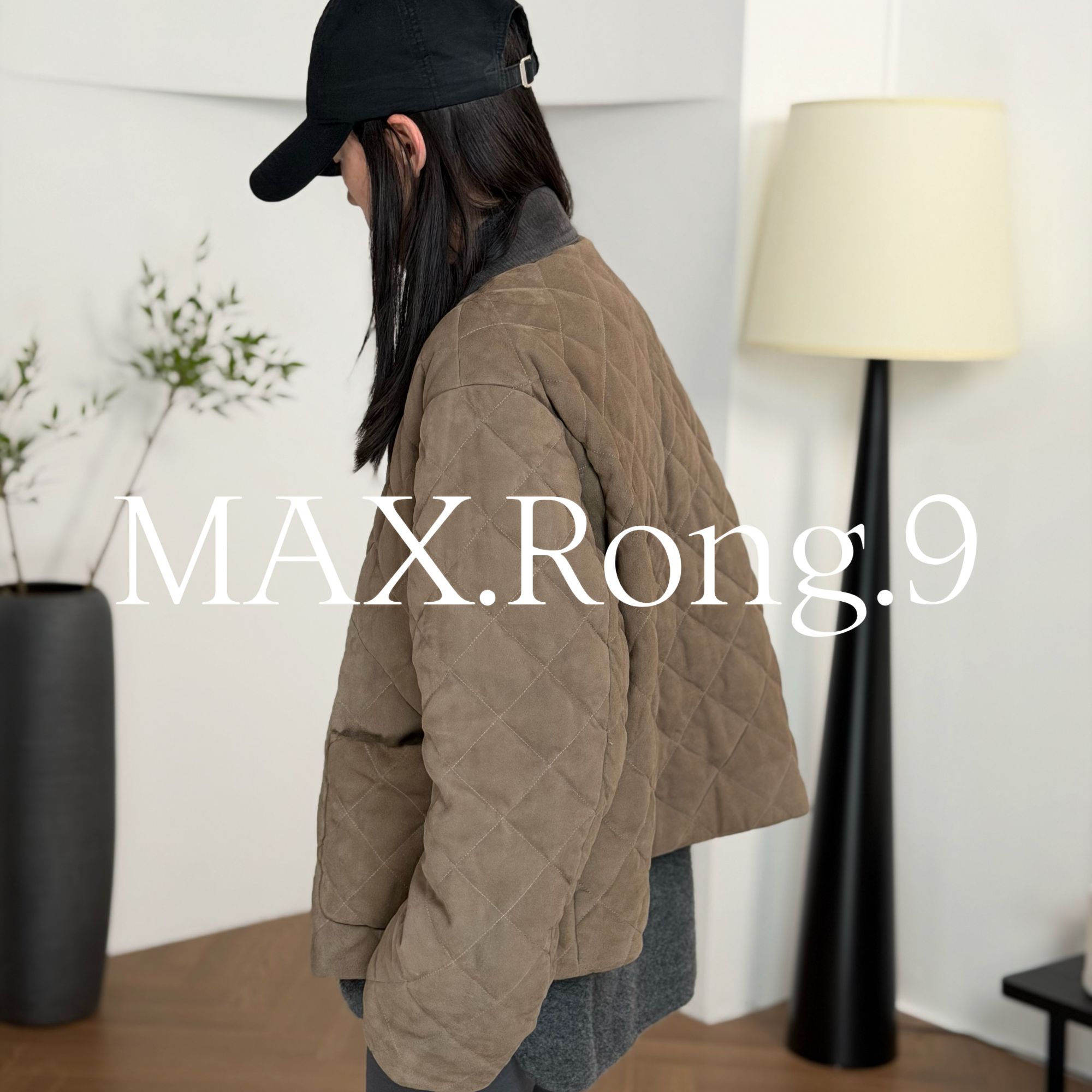 MAX.Rong.9鹅绒服 进口山羊反绒皮质 miumiu款