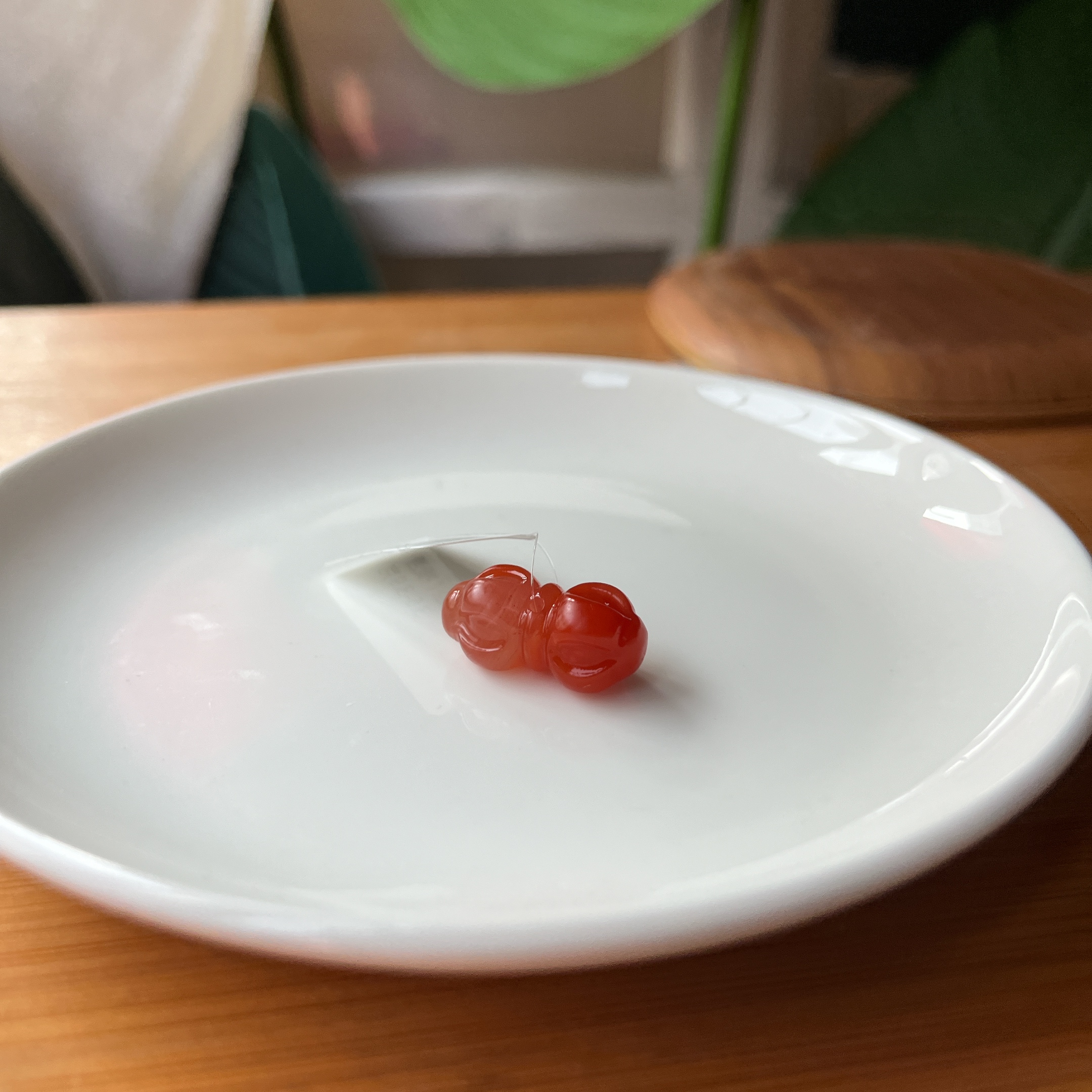 【郭老师】约3.5g+10*22mm南红金刚杵雕刻件吊坠（横通孔）