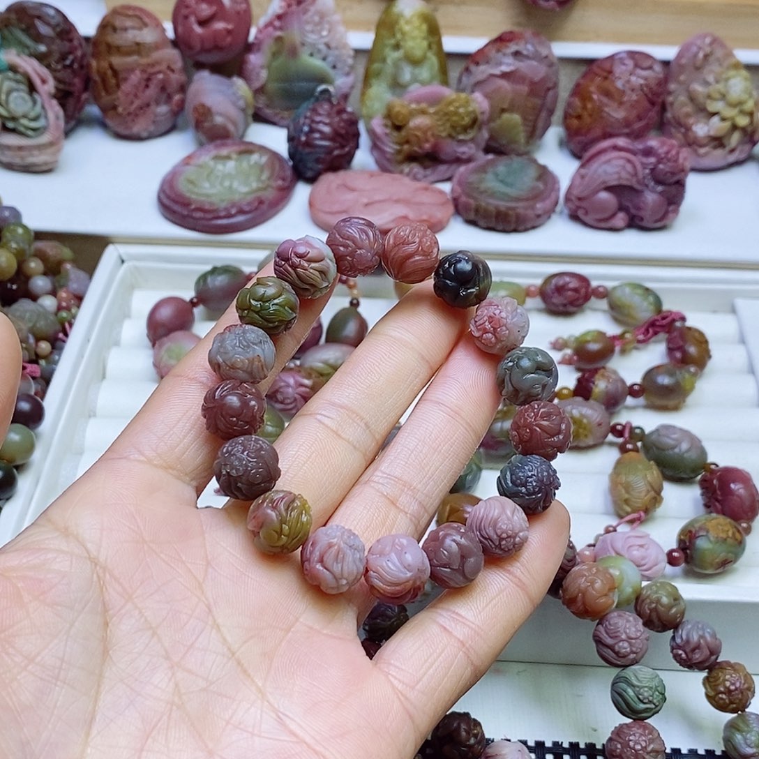 玛瑙/玉髓盐源玛瑙手串未镶嵌