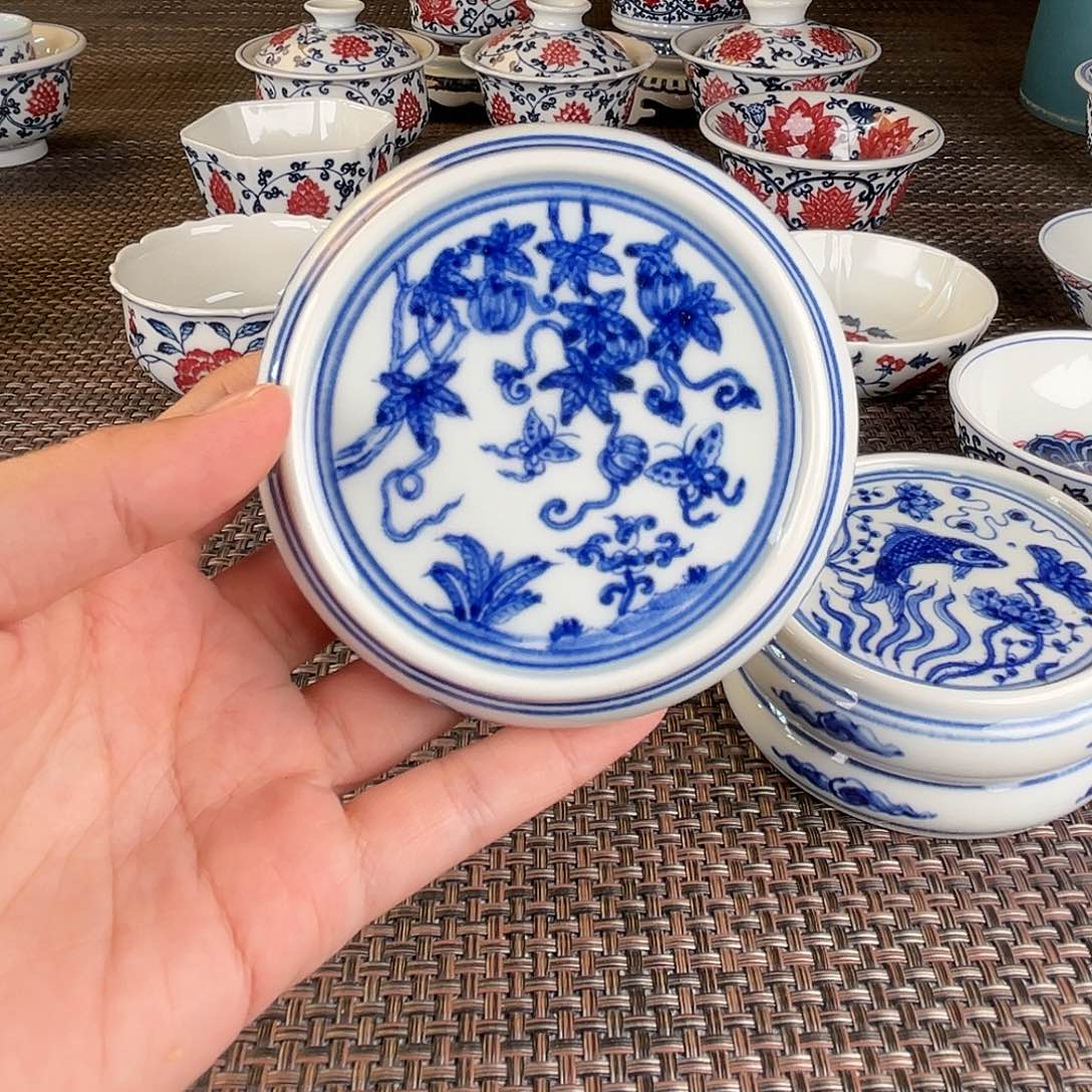 瓷片景德镇陶瓷盖置微瑕