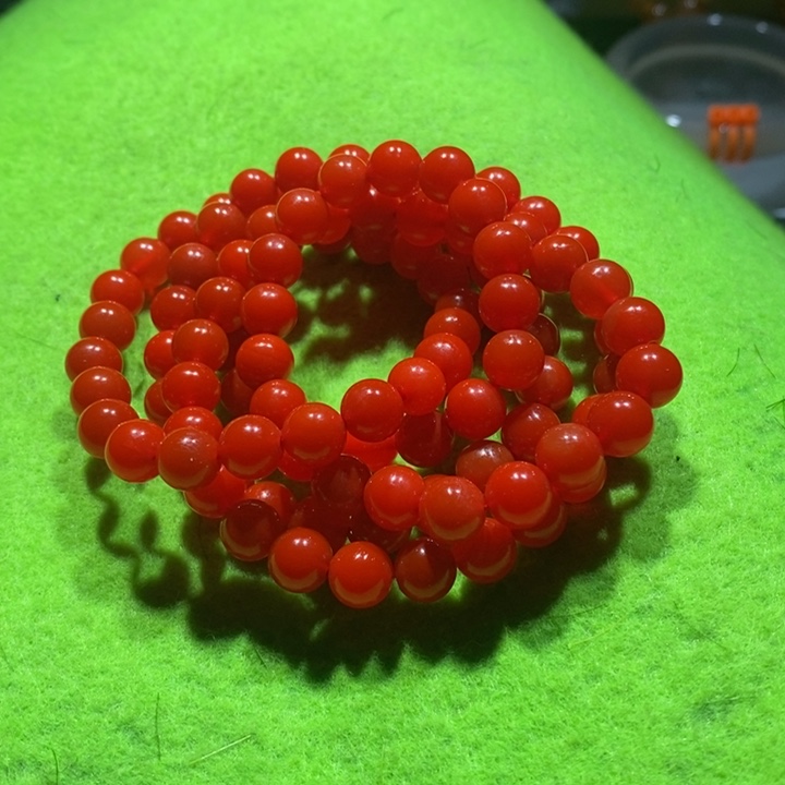 玛瑙/玉髓手串未镶嵌菩**光