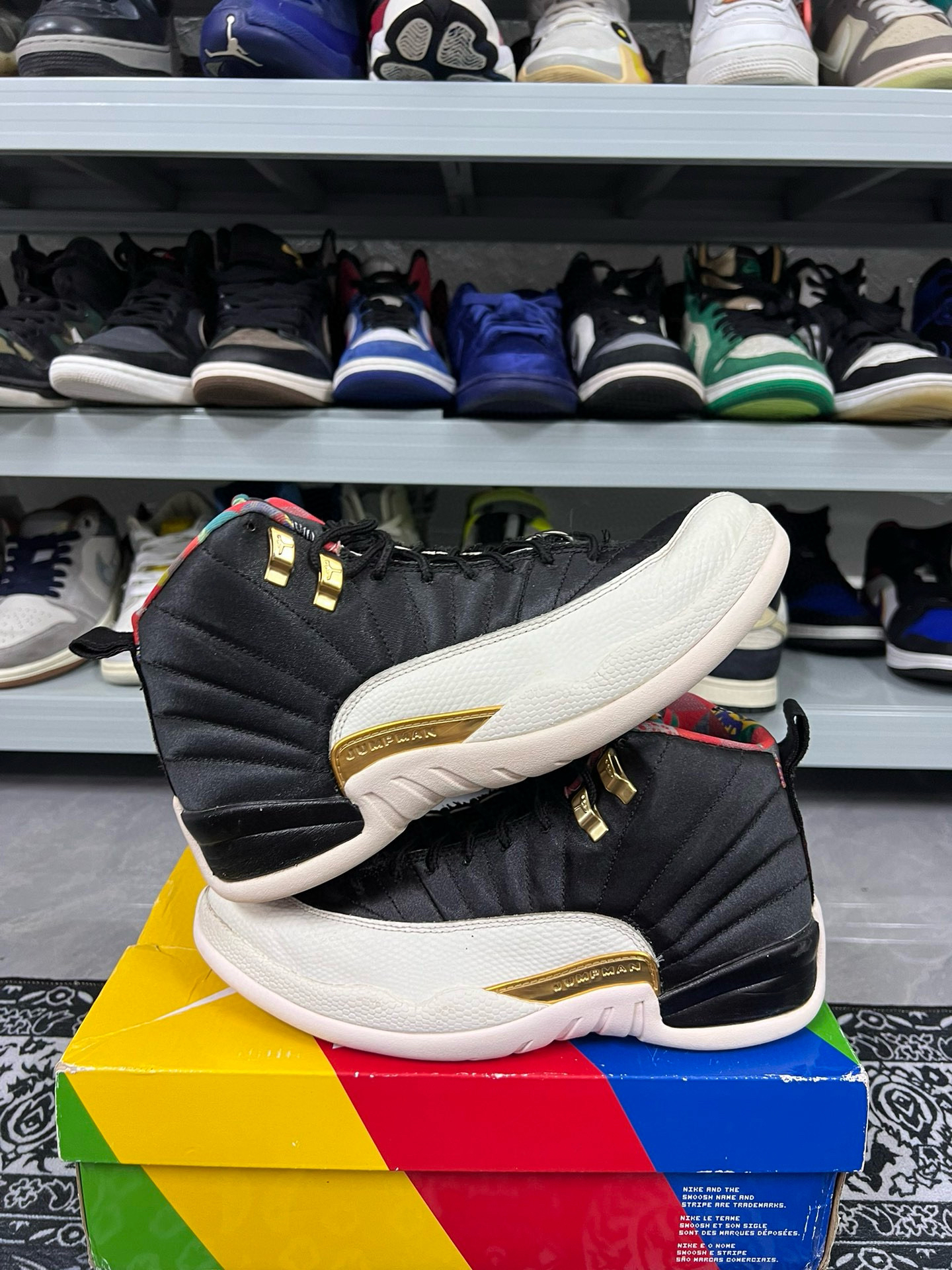 95新 maje 41码/aj12百家衣休闲鞋/二手正品