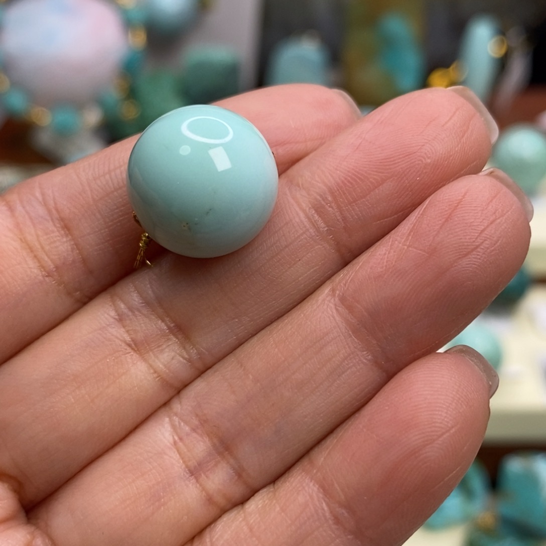 绿松石未镶嵌珠宝奇石14.5