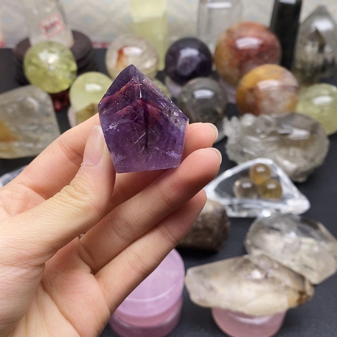 珠宝半成品水晶未镶嵌7水晶石