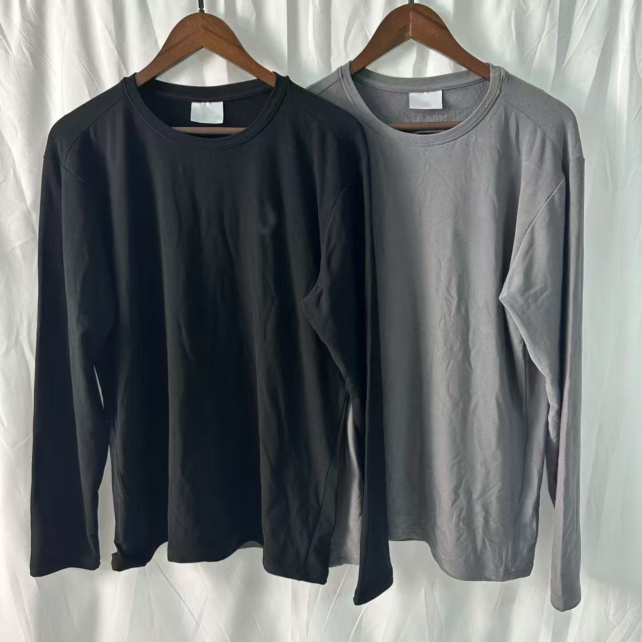 SHERMAN TREE/舍曼树秋冬款双色羊绒打底T恤