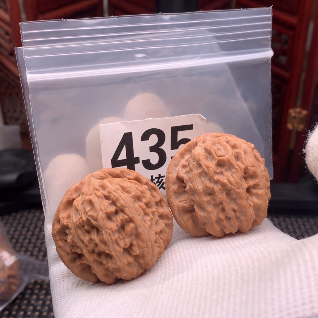 文玩核桃把件白狮子38