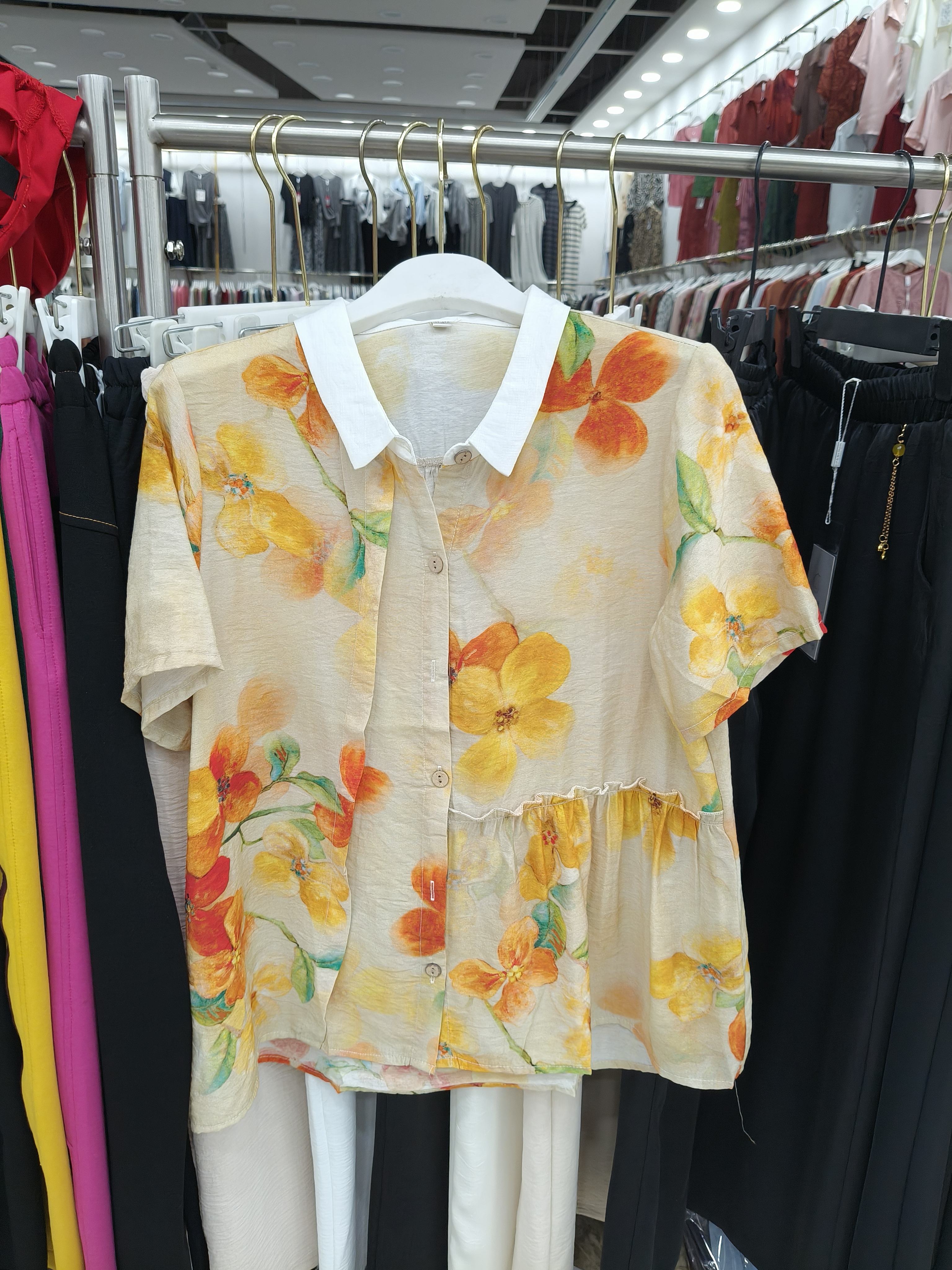 小白领黄花上衣-DZ