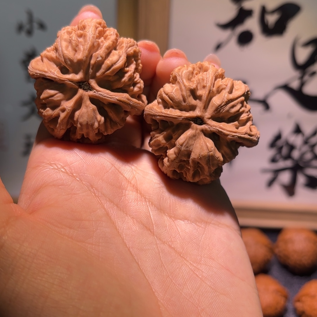 黄***墩文玩核桃吊坠42尺大粗筋50克