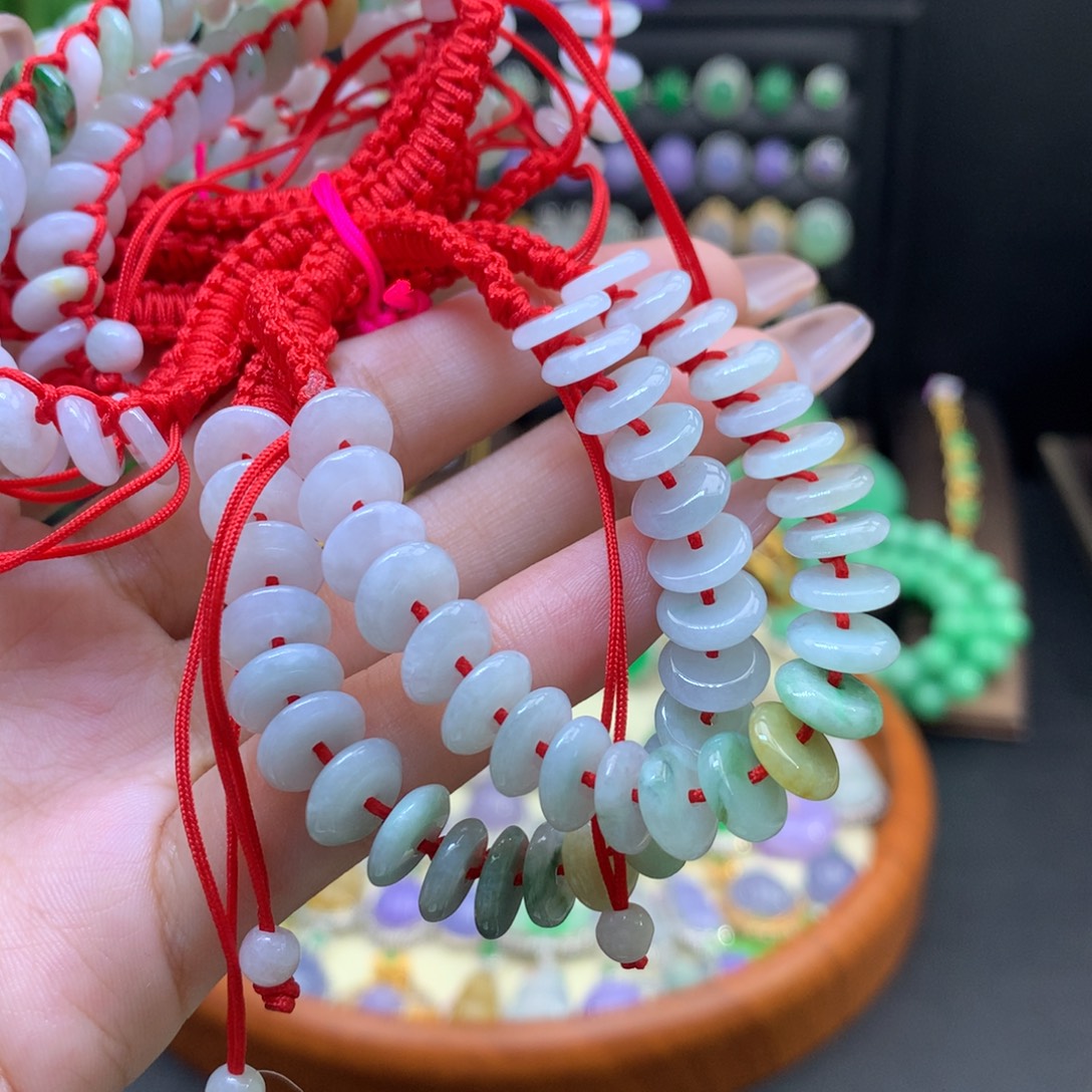 翡翠未镶嵌颈饰天然