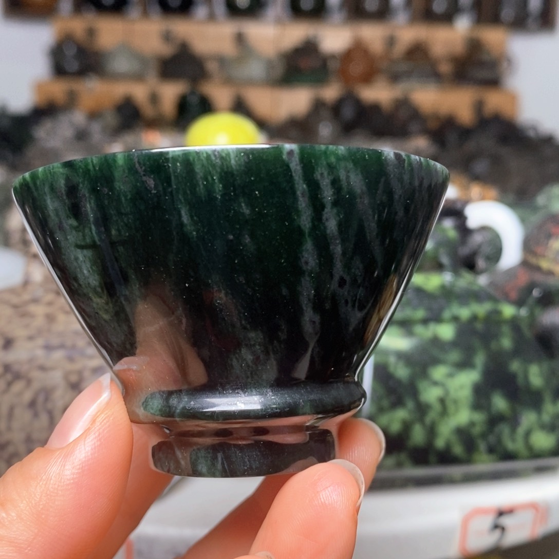 藏玉药王石福利款斗笠杯70cc