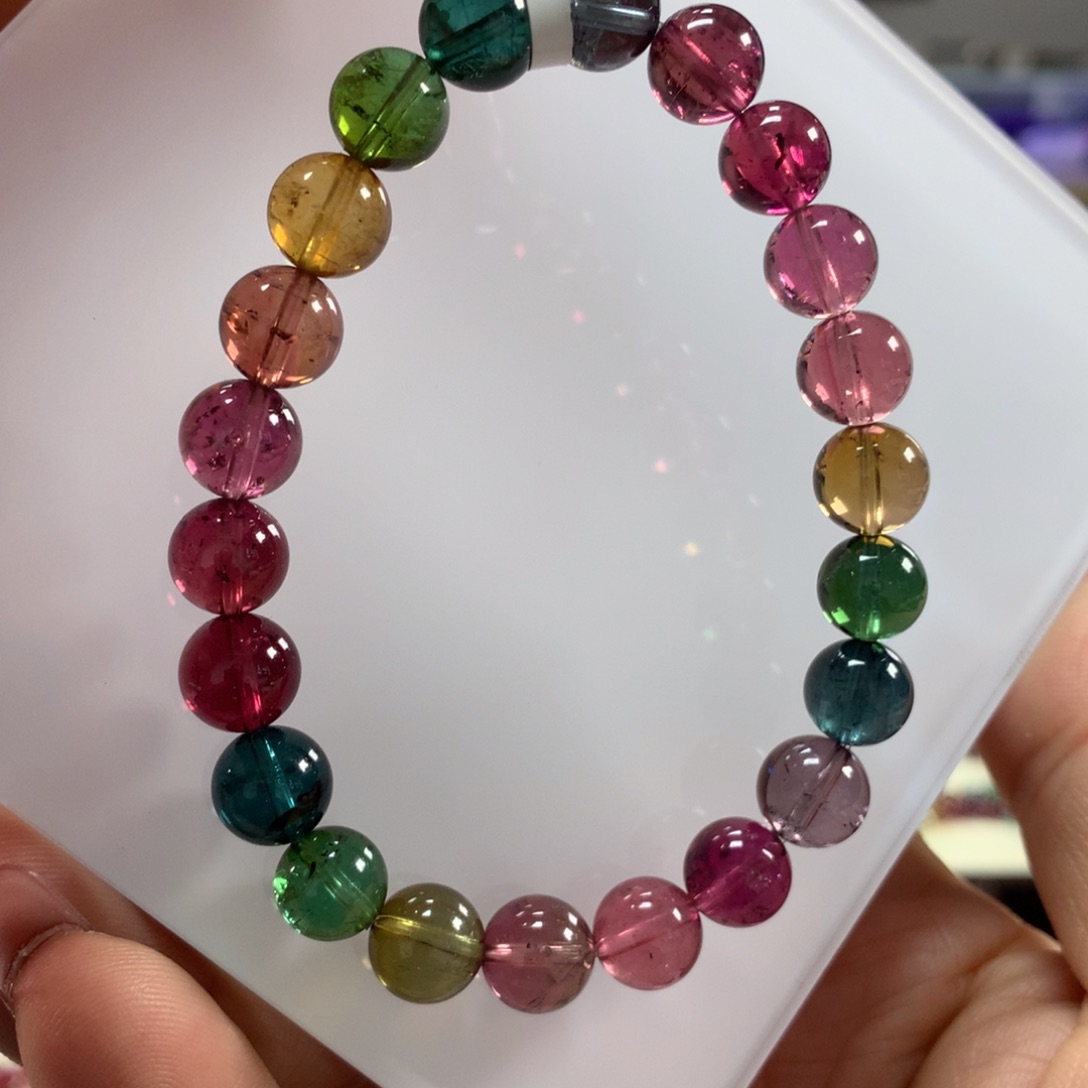 碧玺手链未镶嵌8.8毫米左右