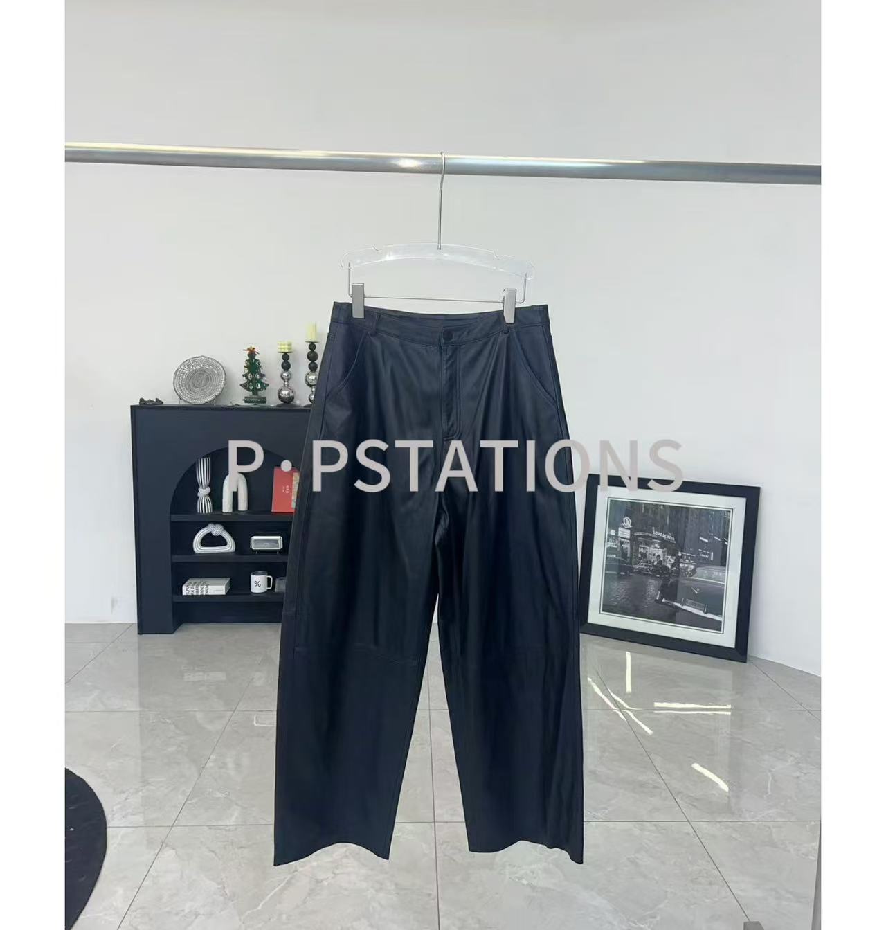 PP 2025｜春日告白季 海宁绵羊皮真皮女皮裤休闲百搭